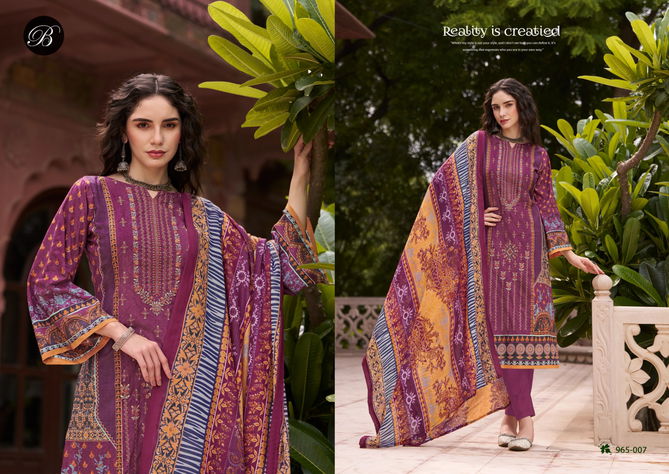 Bin Saeed Vol 7 By Belliza Digital Printed Cotton Dress Material Wholesale Price In Surat
